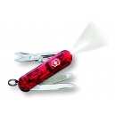 Couteau suisse SIGNATURE LITE à LED  rouge translucide 