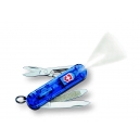 Couteau suisse SIGNATURE LITE à LED bleu translucide